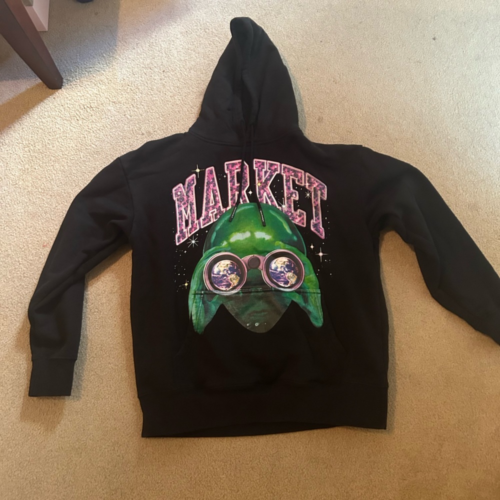 “China market” brand alien graphic hoodie